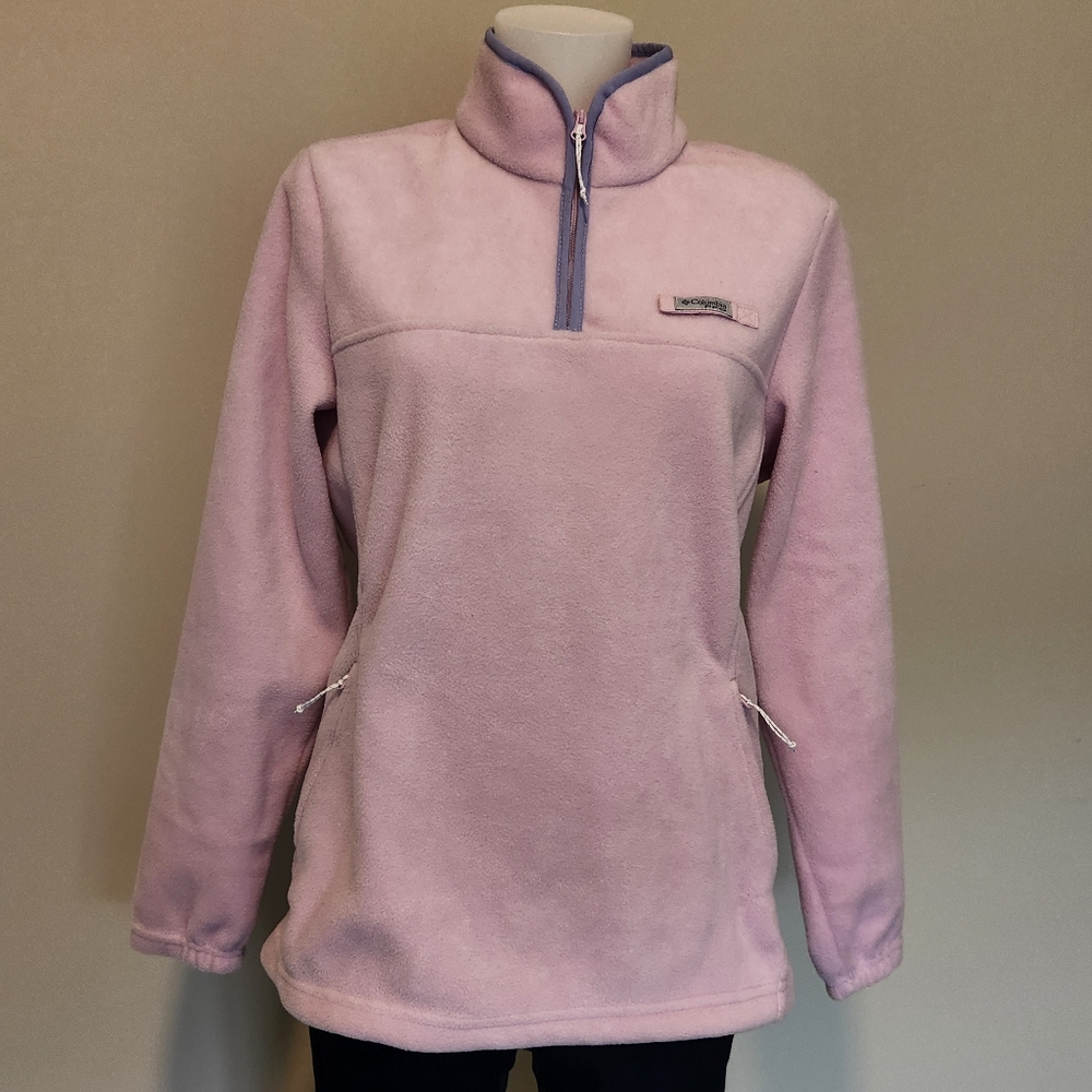 Columbia PFG lilac pullover quarter zip fleece